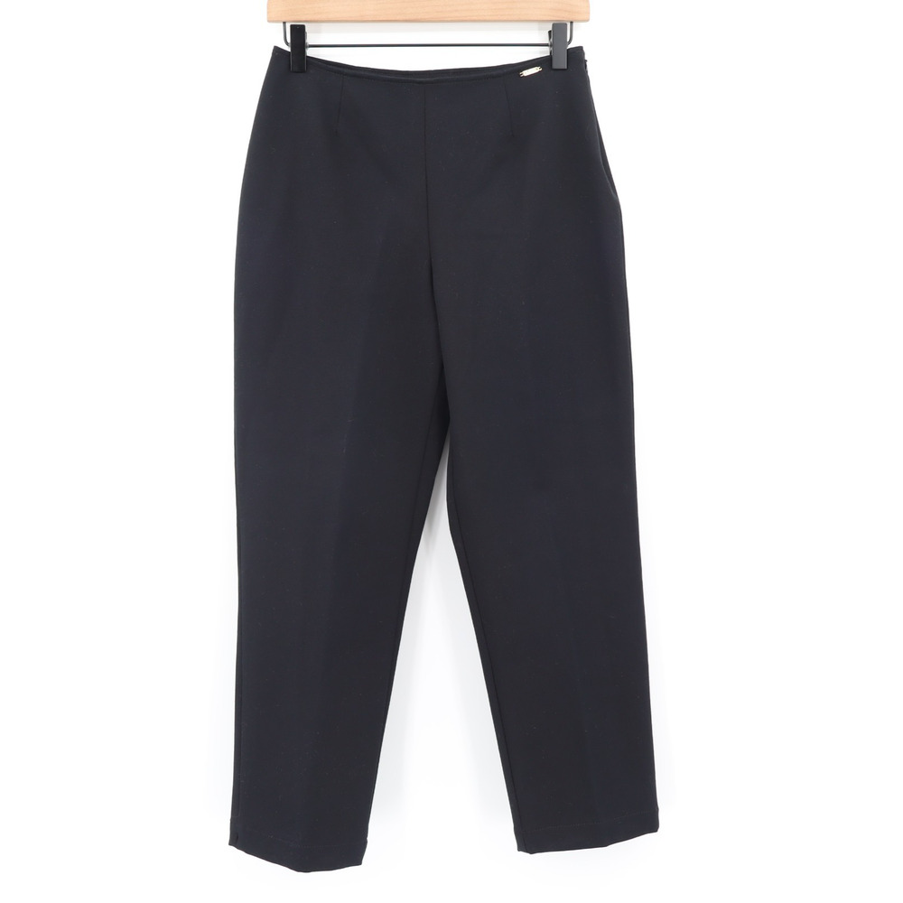 St. John Sport Essentials By Marie Gray Womens Stretch Side Zip Black Pants Sz 4